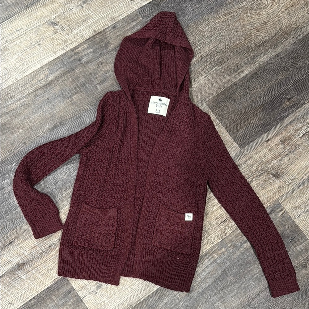 Cozy Burgundy cardigan Sweater